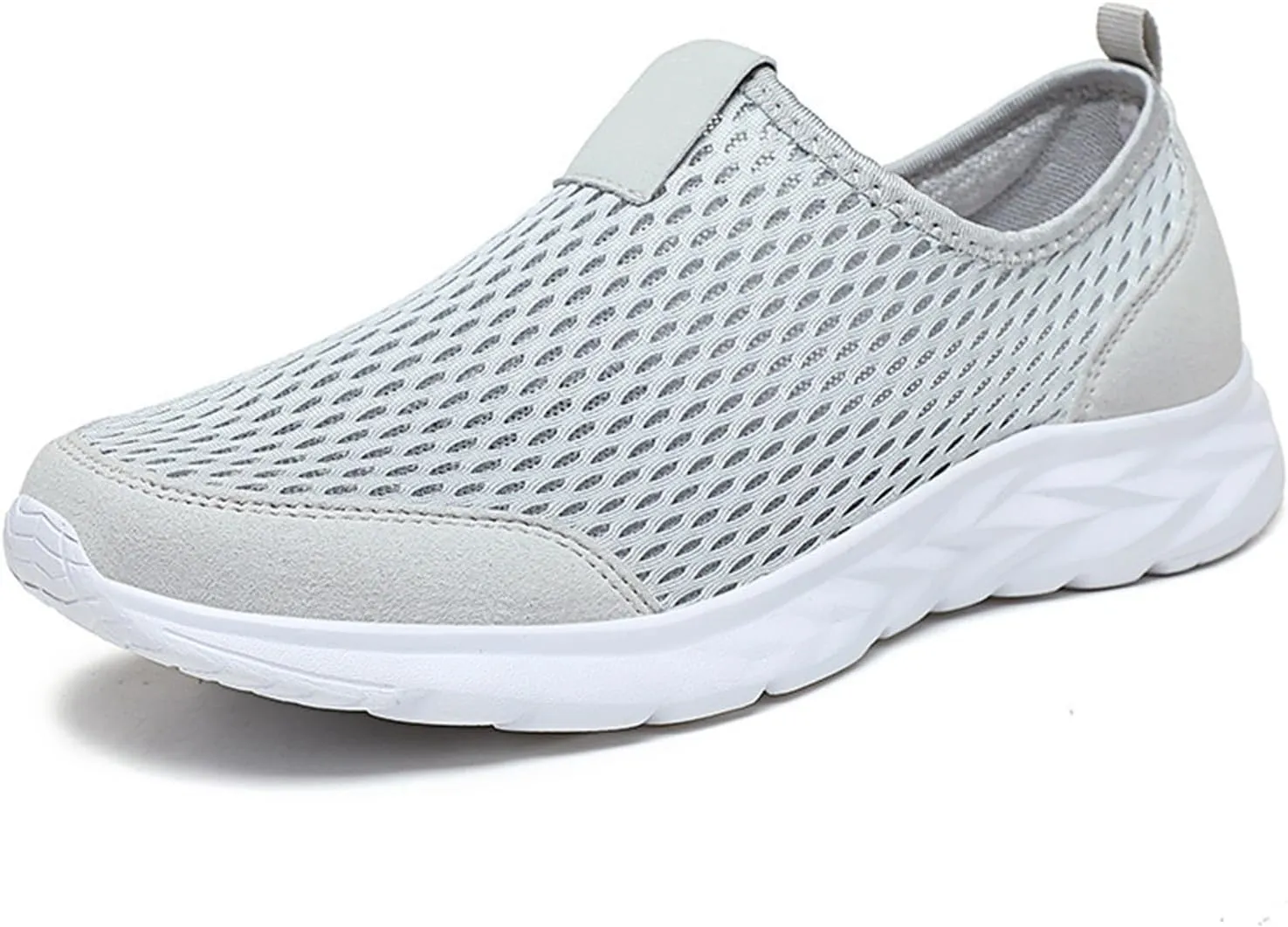 2025 New Walking Shoes for Women Men Hands Free Slip On Running Sneakers,Lightweight No Lace Soft Sole Breathable Sneakers Outdoor Fashion Simple Tennis Shoes with Arch Support