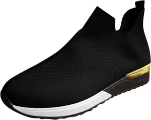 Arch Support Dress Shoes for Women Plantar Fasciitis Slip On Walking Shoes for Women Wide Women Slip On Shoes Casual Mule Chunky Platform High Sneakers for Women Zapatos De Ejercicios para Mujer Gym