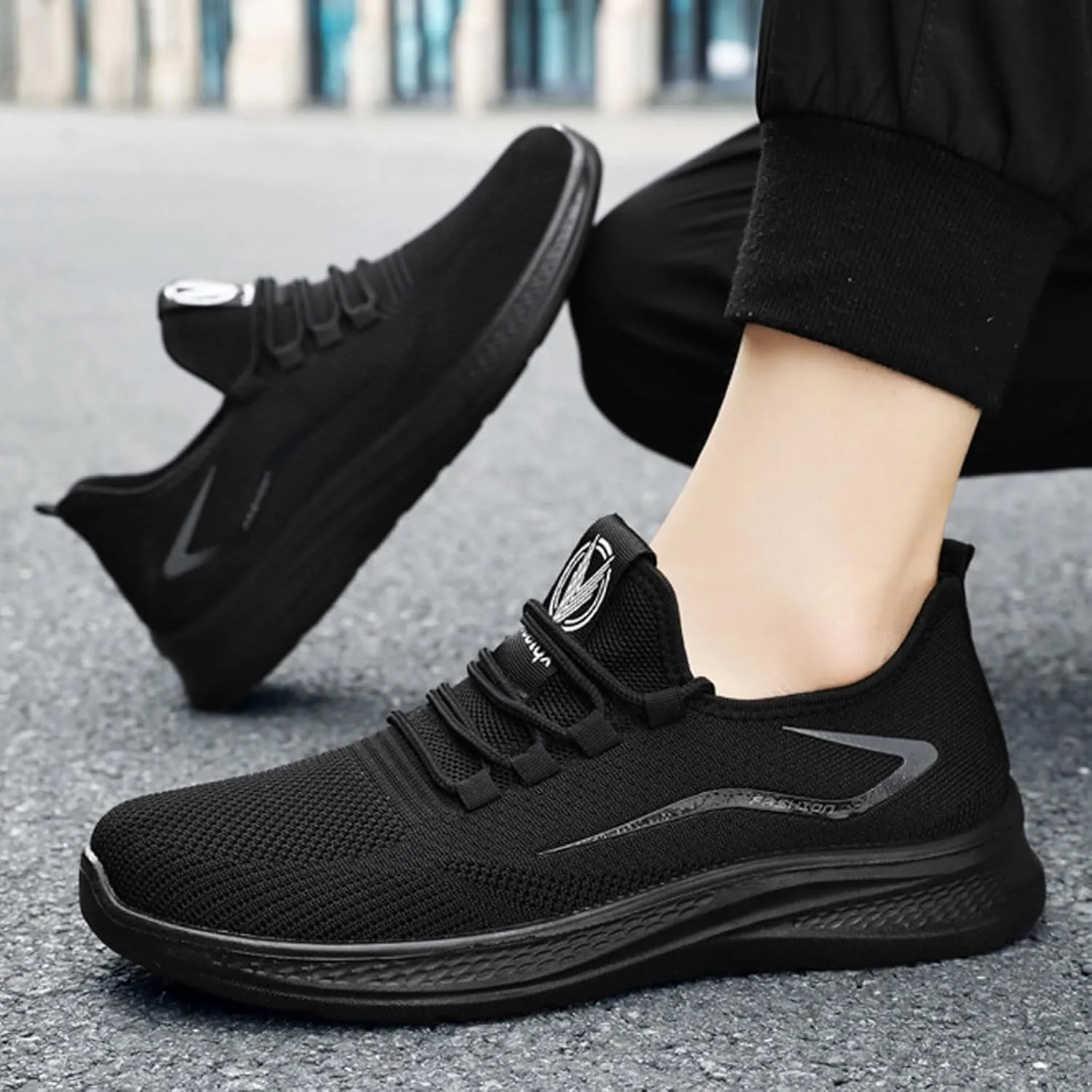 Arch Support Non Slip Minimalist Shoes for Men Breathable Mesh Fashion Sneaker Men's Arch Support Insole Shoes