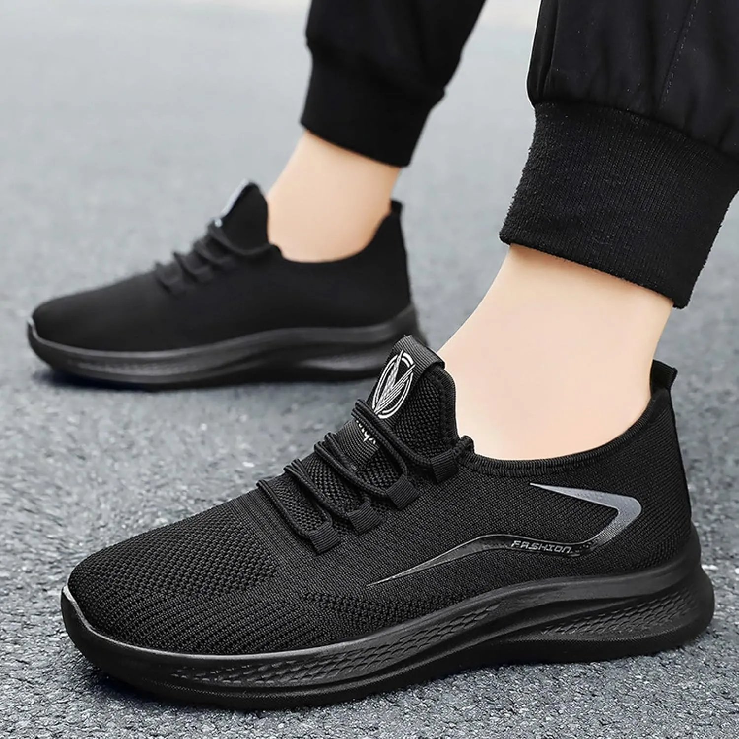 Arch Support Non Slip Minimalist Shoes for Men Breathable Mesh Fashion Sneaker Men's Arch Support Insole Shoes