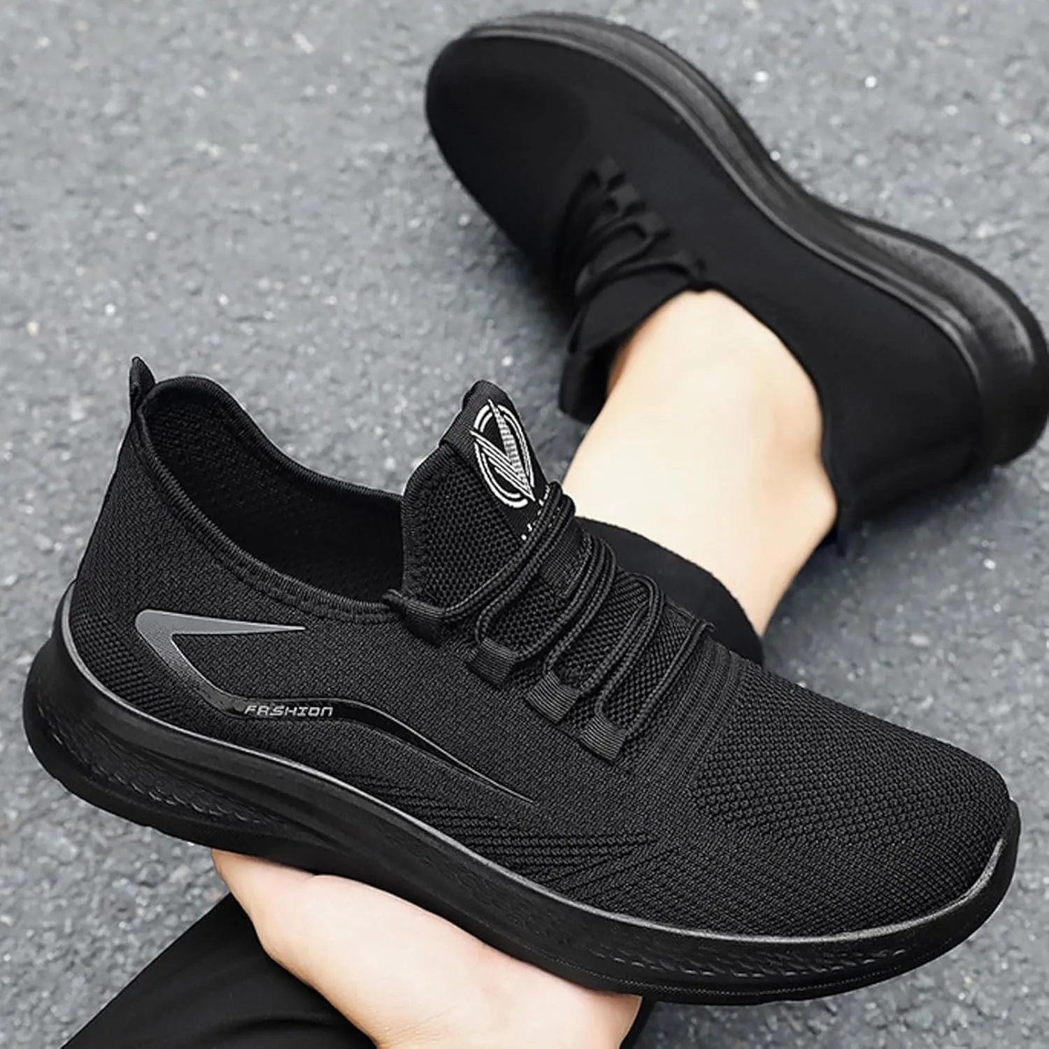 Arch Support Non Slip Minimalist Shoes for Men Breathable Mesh Fashion Sneaker Men's Arch Support Insole Shoes
