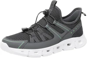 Athletic Fashion Sneakers for Men Breathable Elastic Fly Woven Mesh Sneaker Men's Classic Casual Walking Shoes
