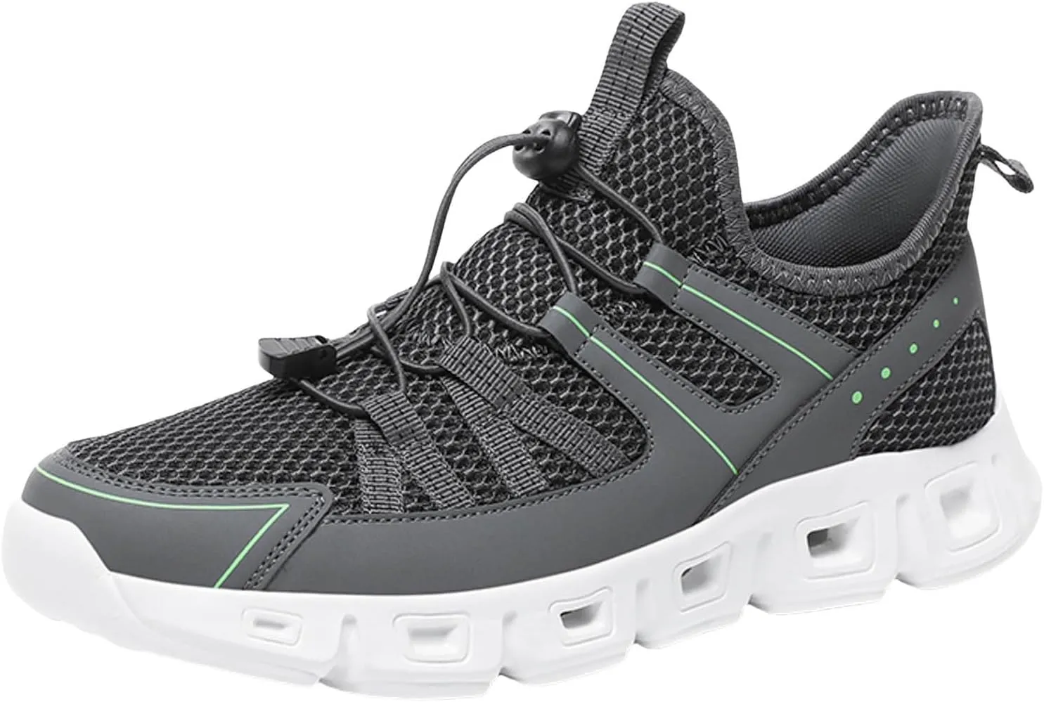 Athletic Fashion Sneakers for Men Breathable Elastic Fly Woven Mesh Sneaker Men's Classic Casual Walking Shoes