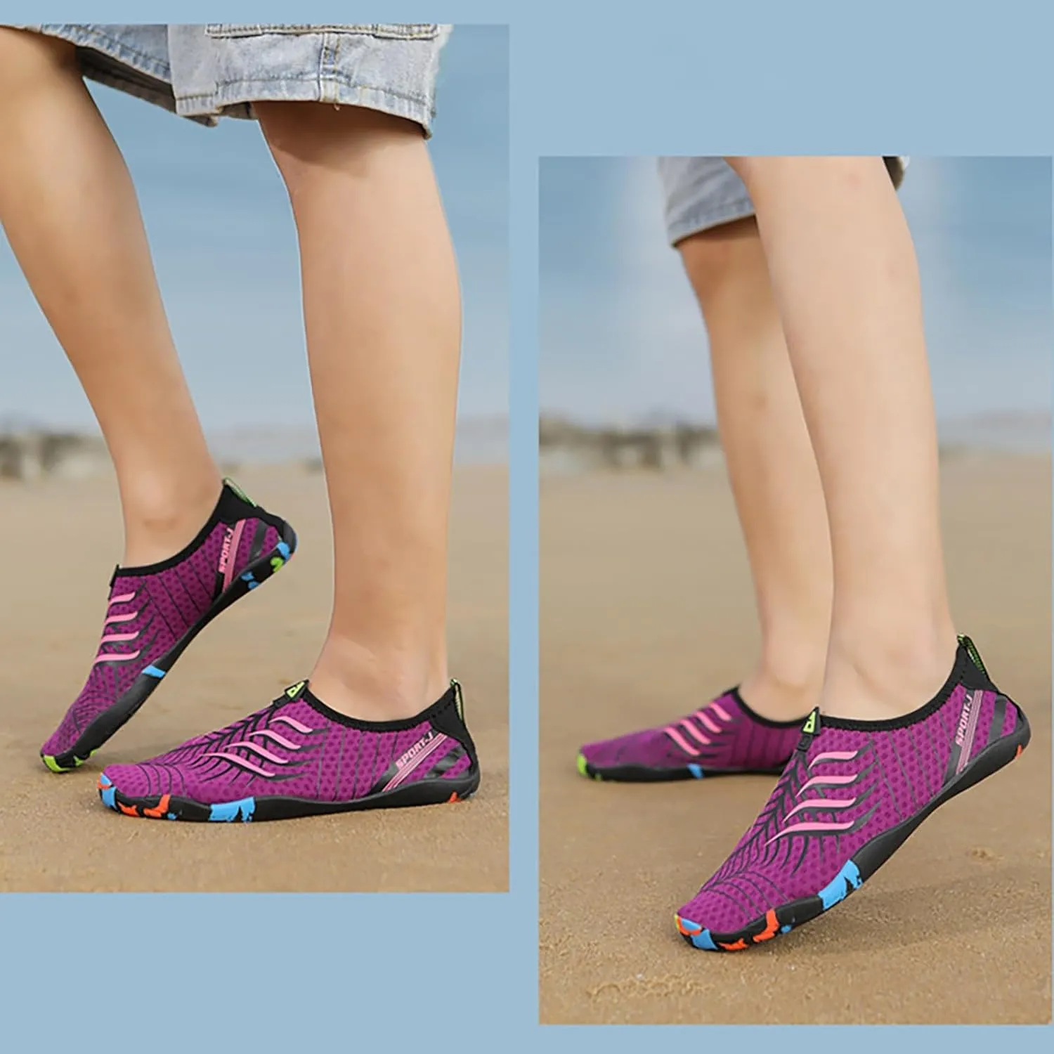 Barefoot Aqua Shoes Water Shoes for Women Men Quick Dry Beach Swim Pool Surf Hiking Kayaking Yoga Outdoor Sports Non Slip Footwear