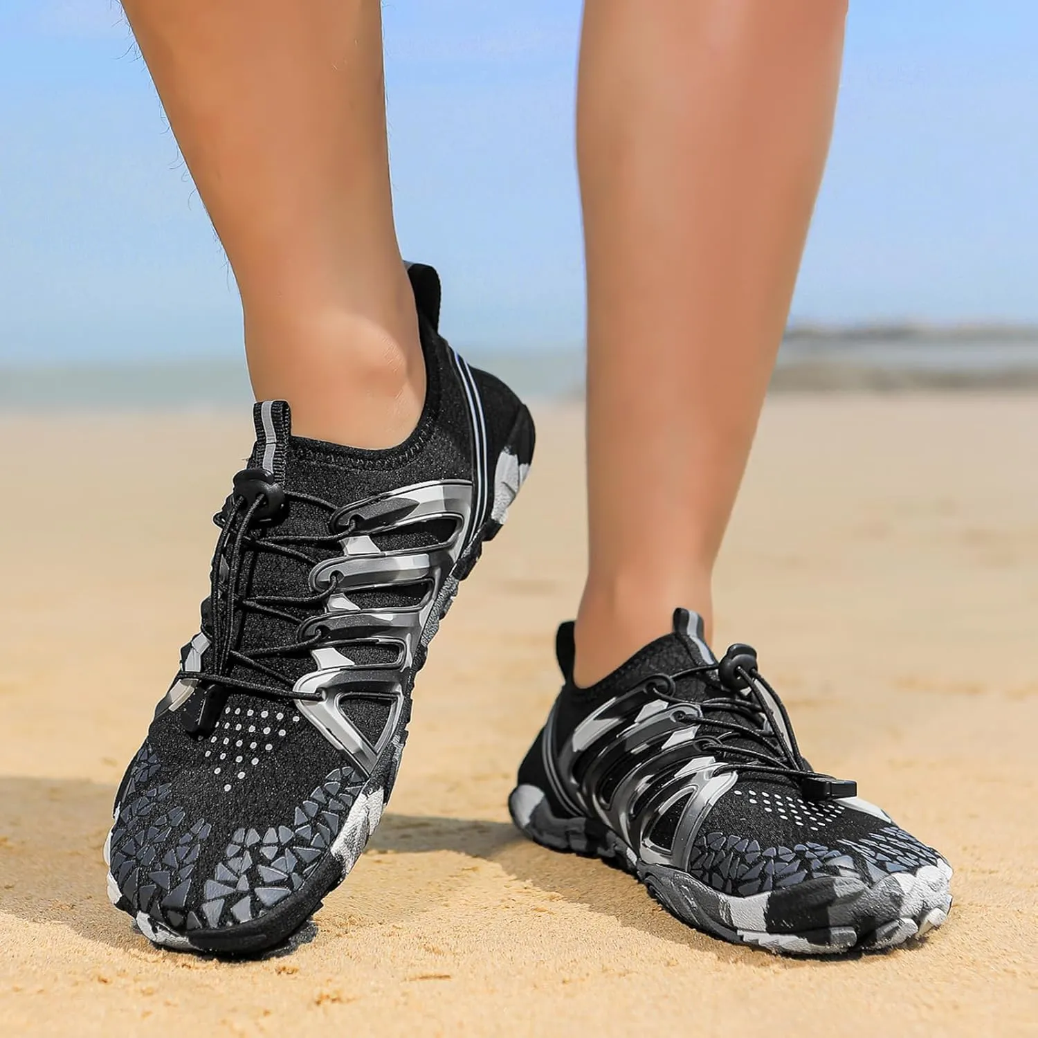 Barefoot Shoes for Women Hiking Footwear Healthy & Non-Slip Barefoot Shoe Wide Toe Box, Zero Drop, Water Resistant, Lightweight Breathable Grounded Footwear for Walking Running Hiking Workout Sneakers