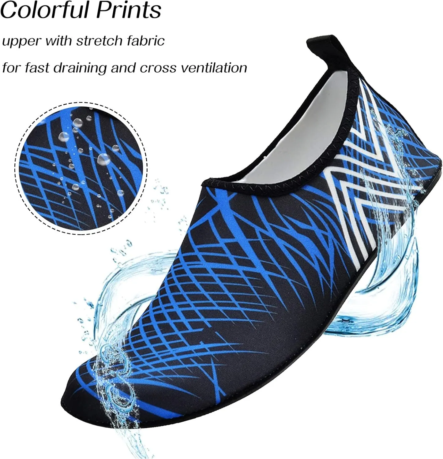 Barefoot Water Shoes Quick Dry Aqua Socks for Swimming Surfing Beach Yoga River Pool Camping Non Slip Outdoor Sport Men Women Spring Shoe for Women 2025