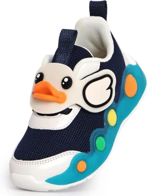 B.Duck Toddler Shoes for Girl and Boy - 3D Cartoon Kids Sneakers Size 5-12