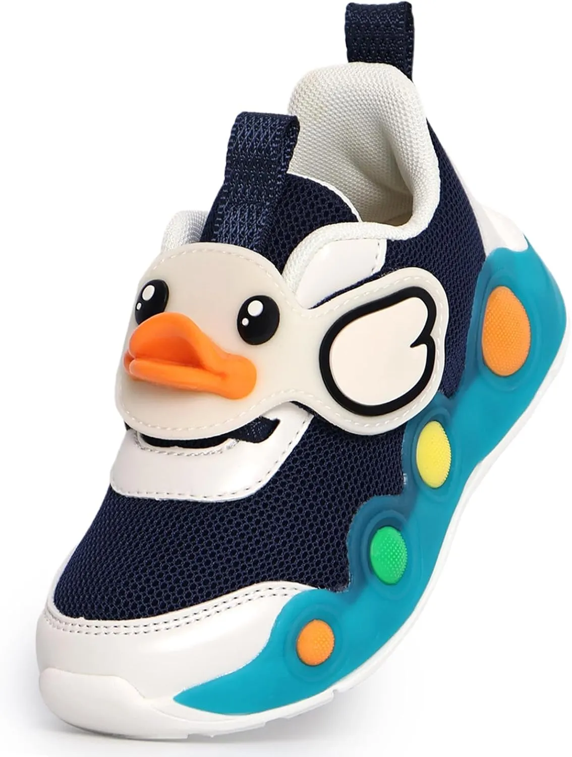 B.Duck Toddler Shoes for Girl and Boy - 3D Cartoon Kids Sneakers Size 5-12