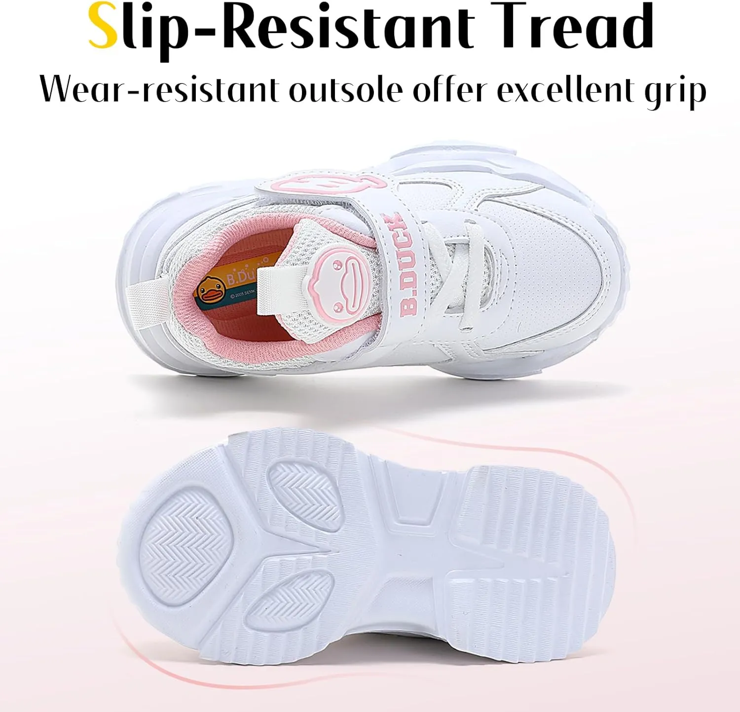 B.Duck Toddler Shoes for Girl and Boy Kids Shoes Toddler Sneakers Girls Shoes Toddler Running Shoes Toddler Sneakers for Toddler/Little Kid (Toddler 8-Big Kid 4)
