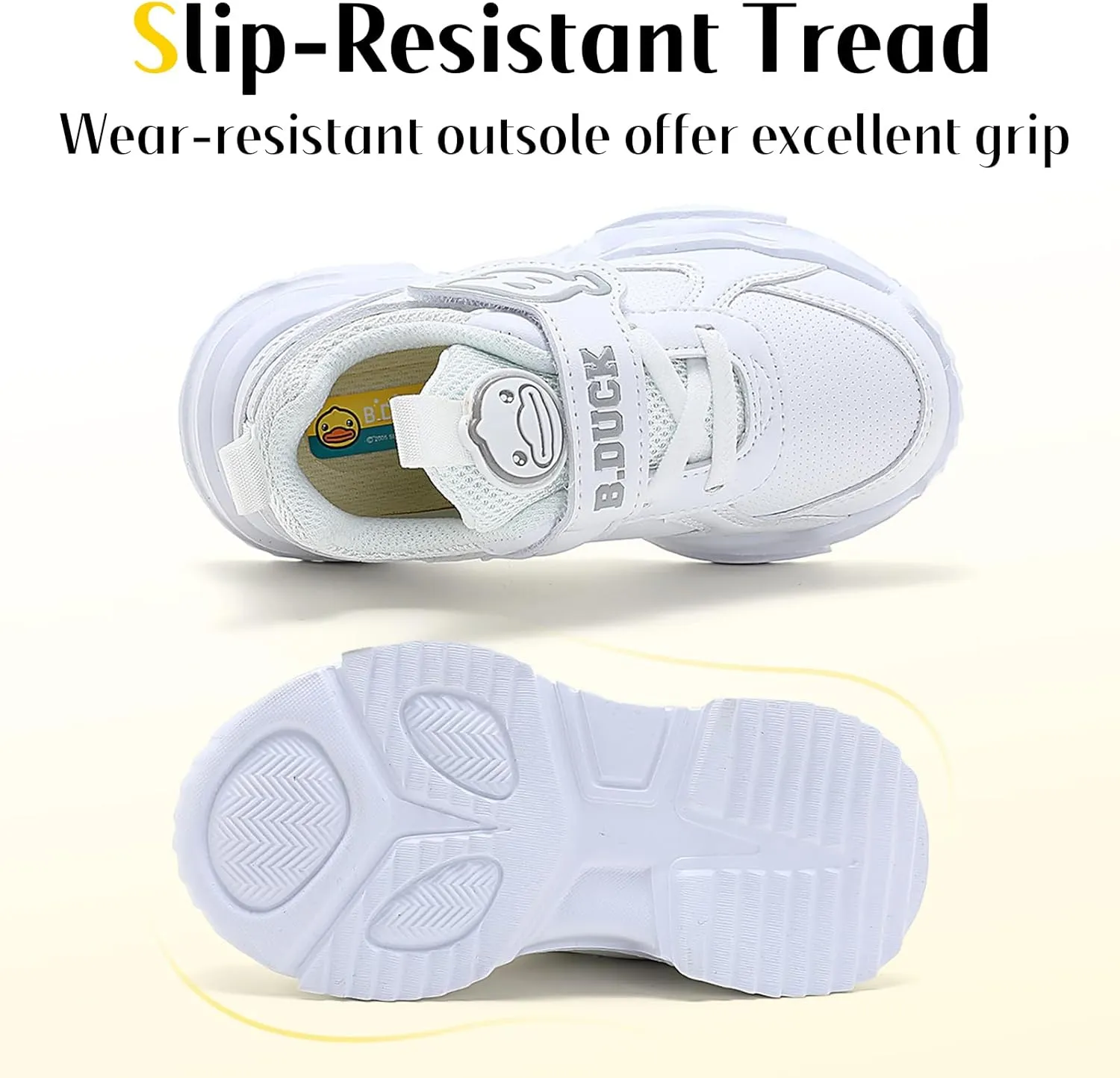 B.Duck Toddler Shoes for Girl and Boy Kids Shoes Toddler Sneakers Girls Shoes Toddler Running Shoes Toddler Sneakers for Toddler/Little Kid (Toddler 8-Big Kid 4)