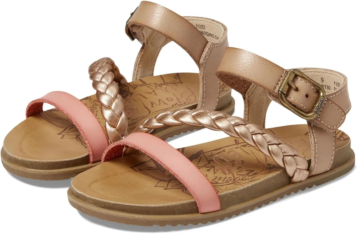 Blowfish Malibu Girl's Mylo-T (Toddler/Little Kids) Flat Sandal