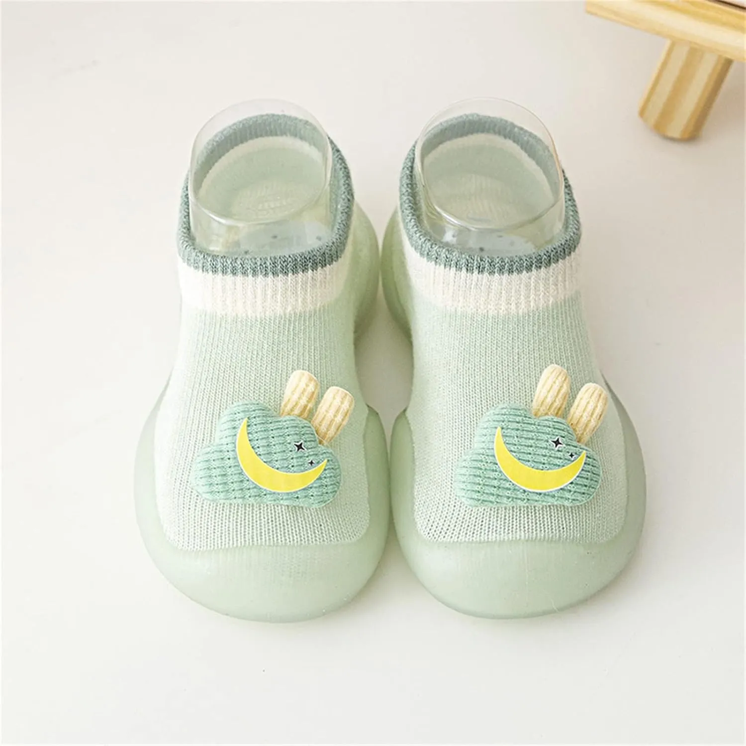 Boy Girl Baby Sock Shoes,0-3 Years Newborn Baby Boys Girls Sock Shoes Cute Cartoon First Walking Shoes Prewalker