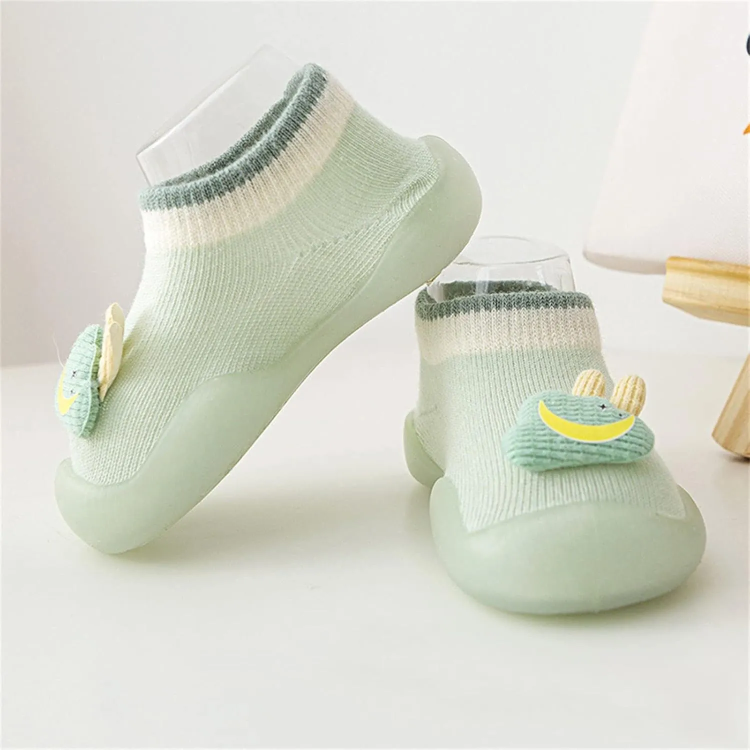 Boy Girl Baby Sock Shoes,0-3 Years Newborn Baby Boys Girls Sock Shoes Cute Cartoon First Walking Shoes Prewalker