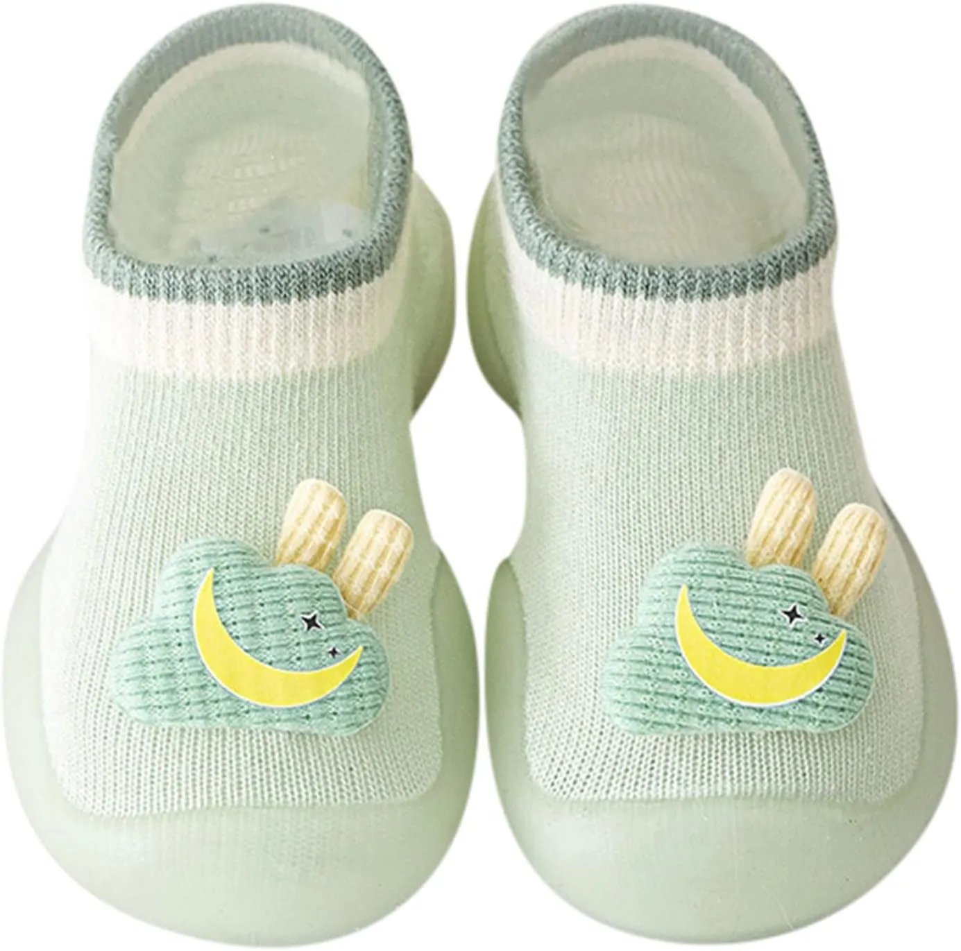 Boy Girl Baby Sock Shoes,0-3 Years Newborn Baby Boys Girls Sock Shoes Cute Cartoon First Walking Shoes Prewalker