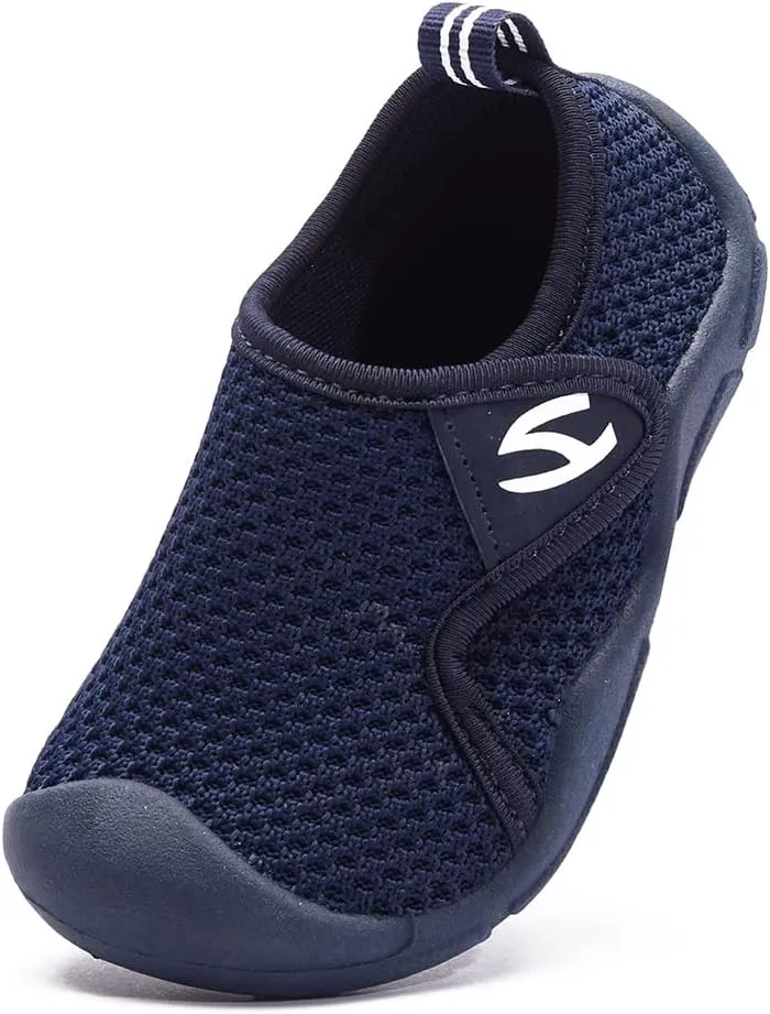 Boys Girls Summer Sneakers Velcro Net Breathable Casual Sport Shoes for Children Kids Toddler Soft Sole