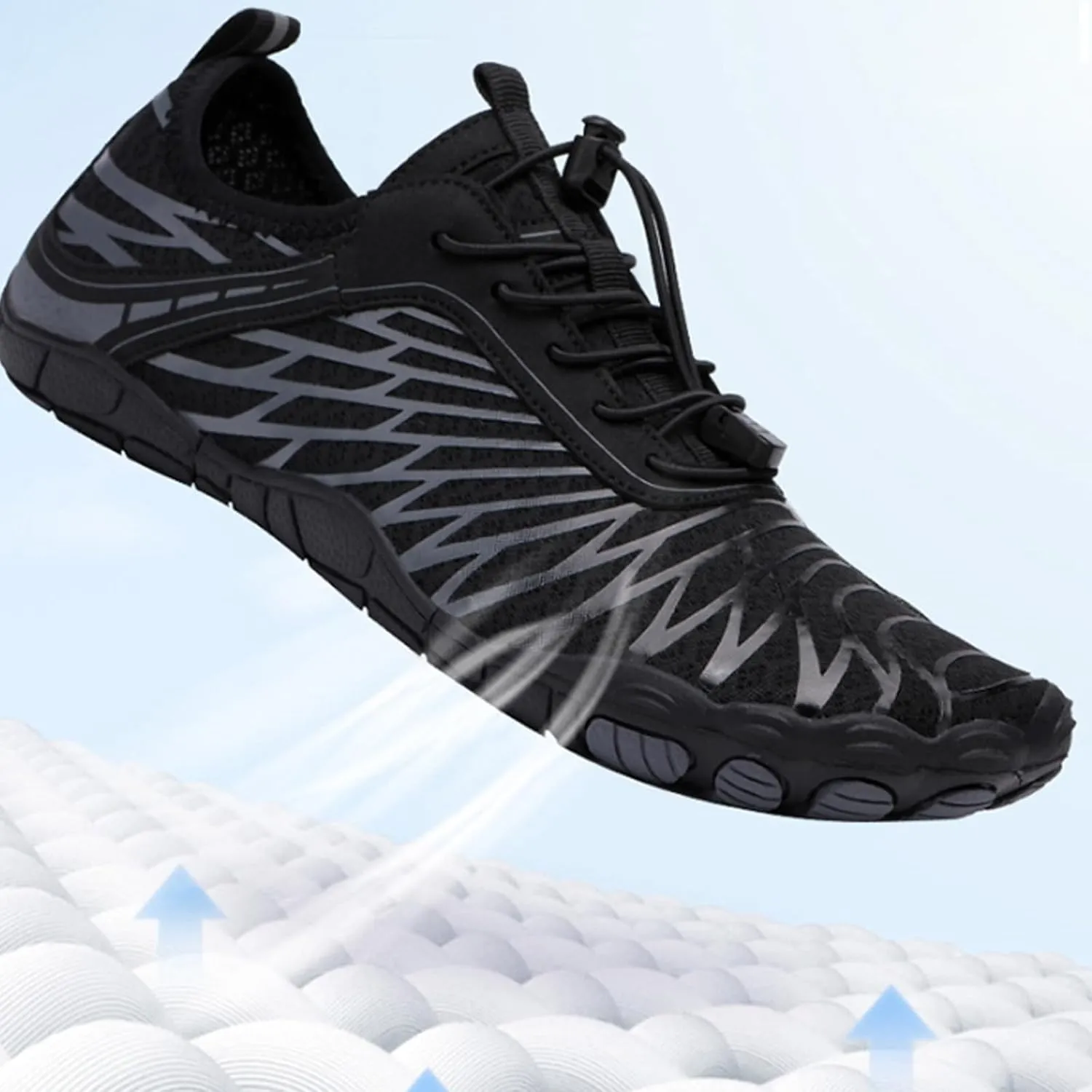 Breathable Barefoot Shoes for Women Men Breathable Waterproof Water Shoes, Lightweight Quick Dry Minimalist Footwear Zero Drop Trail Running Boots Footwear with Non-Slip Sole & Wide Toe Box