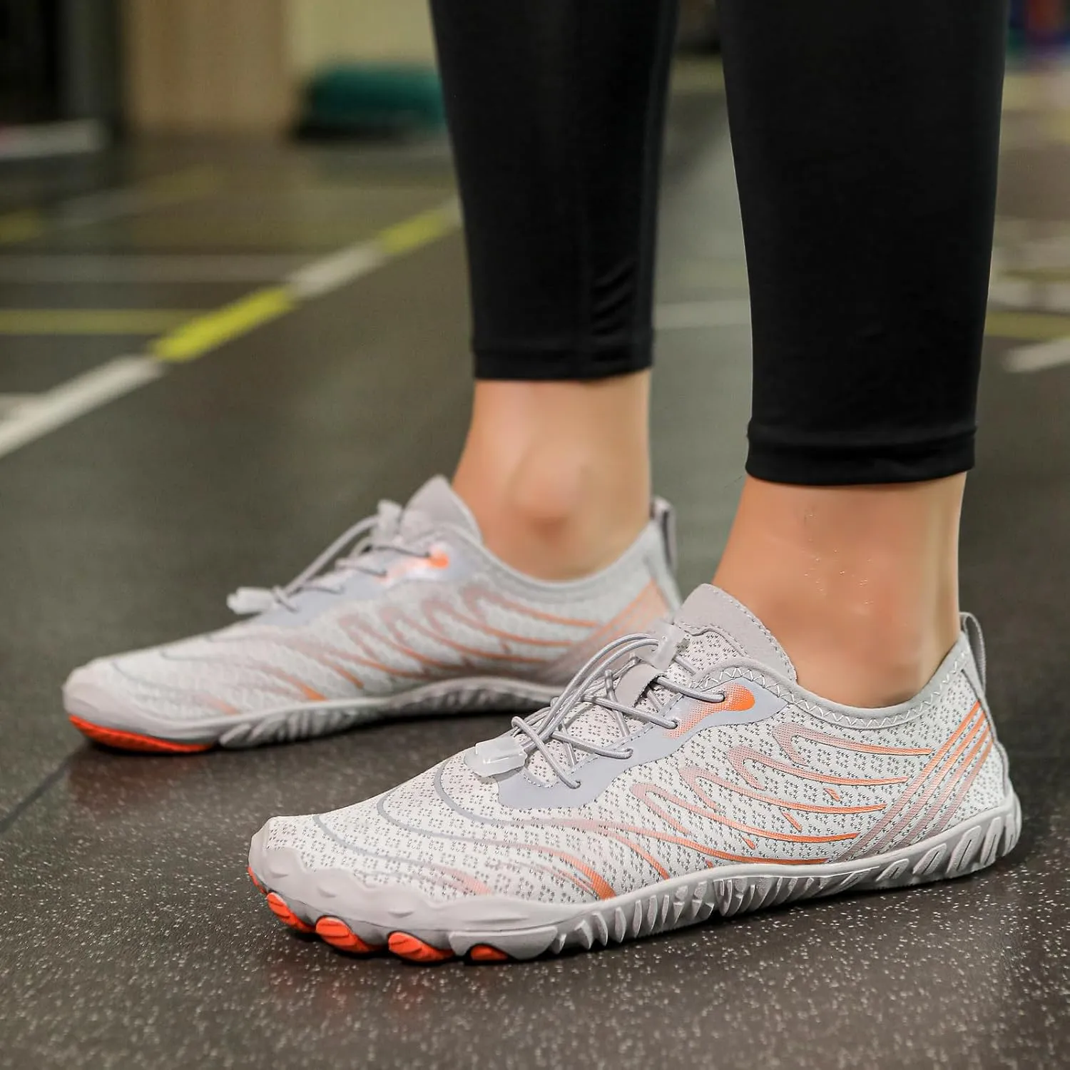 Breathable Barefoot Shoes for Women Men, Quick Dry Zero Drop Trail Running Shoes, Outdoor Athletic Hiking Sports Footwear Summer Beach Swim Surfing with Non-Slip Sole & Wide Toe Box