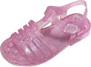 Children's Back Strap Water Sandal Summer Girls Sandals Jelly Cloth Flower Fashion Children Open Toe Beach Shoes