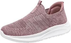 Comfort Shoes Women, Plantar Fasciitis Relief Shoes, Low Top Slip On Breathable Lightweight Casual Sneakers Comfort Orthopedic Walking Sneakers