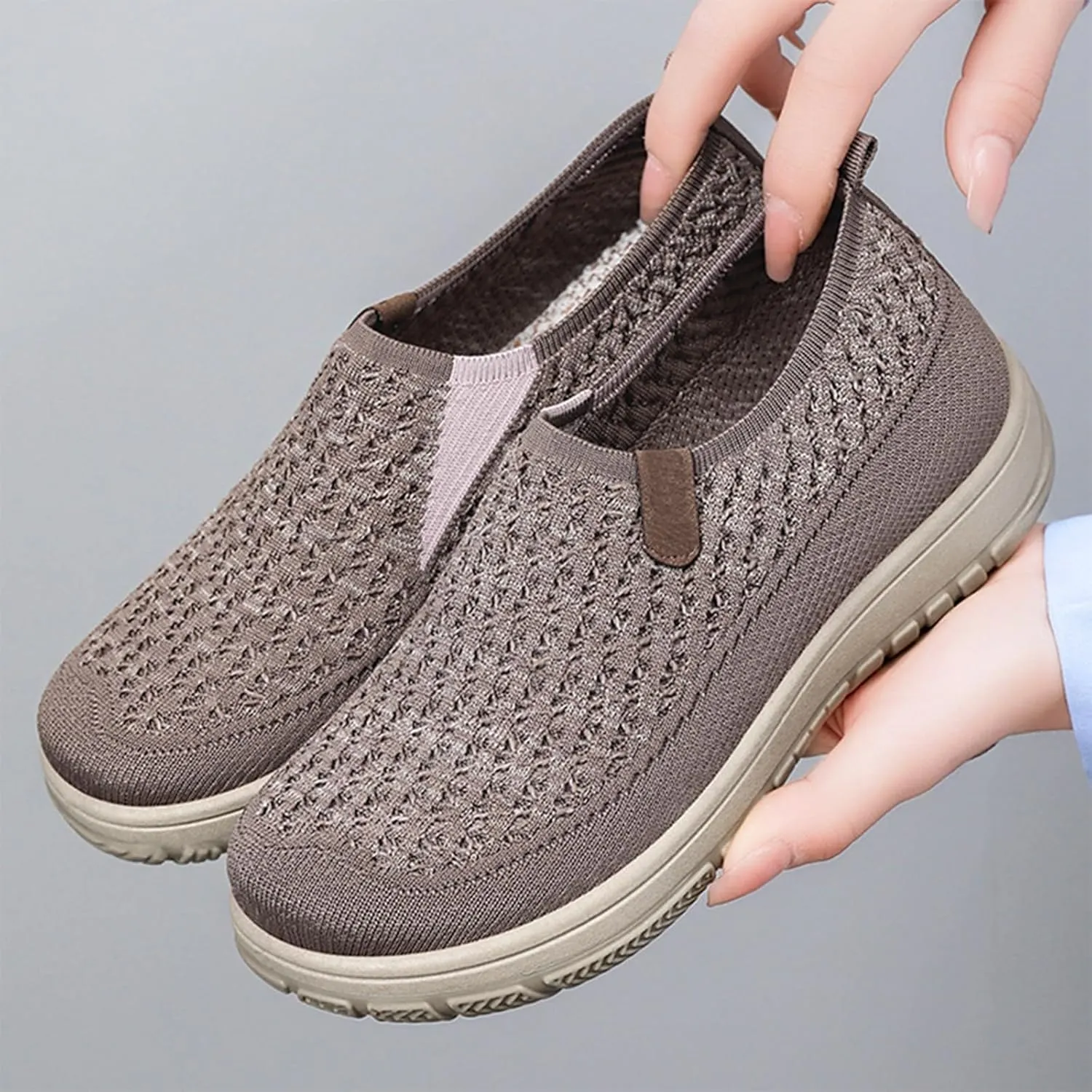 Comfortwear Shoes for Women Comfortable Soft Sole Flat Platform Sneakers Non Slip Walking Running Workout Sneaker
