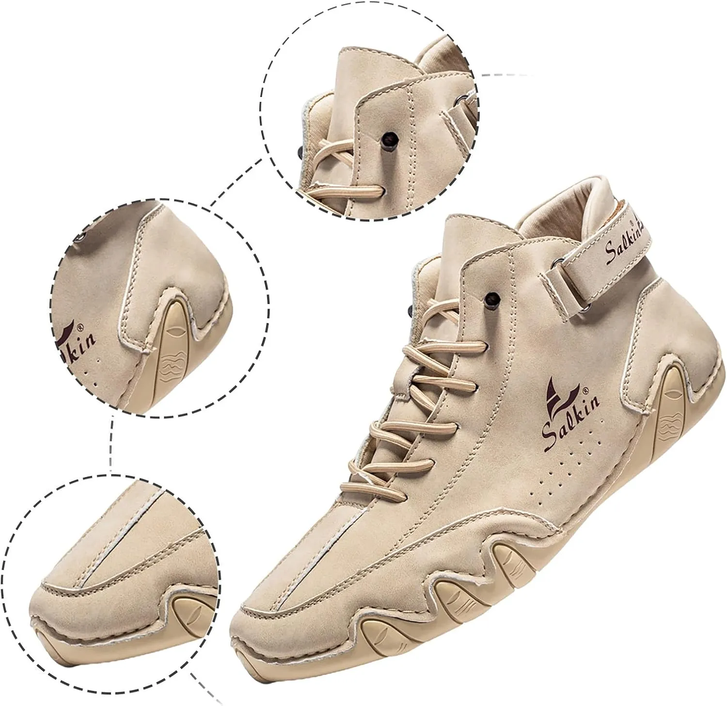 Couple's New Foreign Trade High Top Boots Men's and Women's Leisure Short Boots Trend Hiking Boots Sneaker