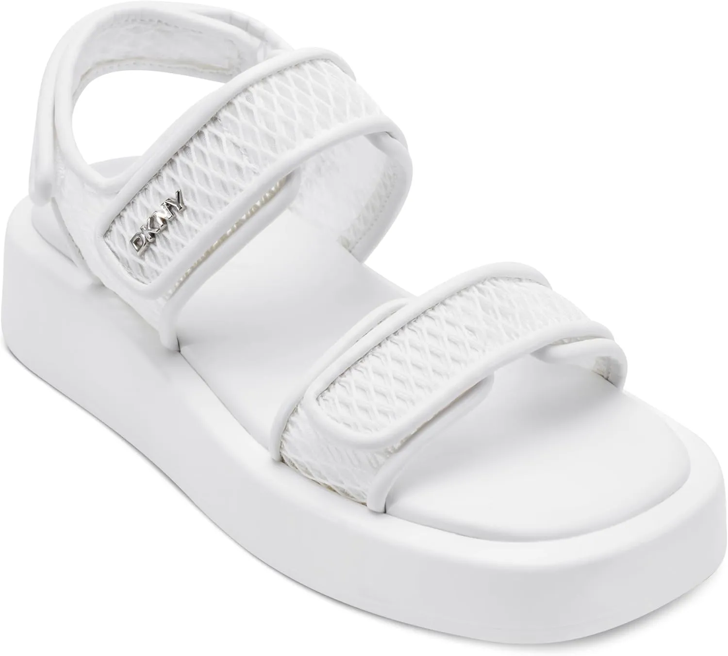 DKNY Women's Owyn Velcro Platform Sandal Flat