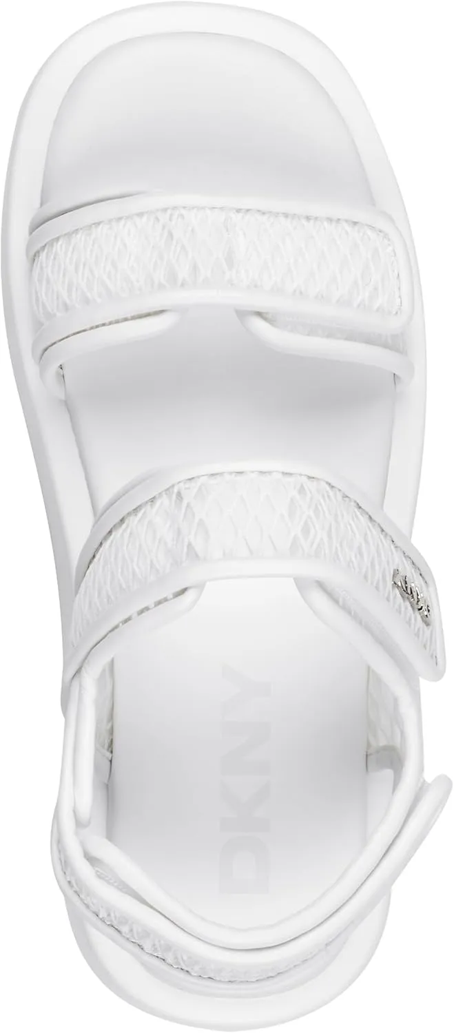 DKNY Women's Owyn Velcro Platform Sandal Flat