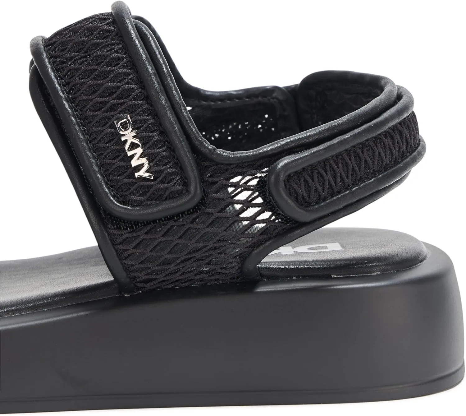 DKNY Women's Owyn Velcro Platform Sandal Flat