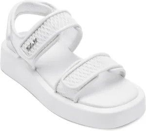 DKNY Women's Owyn Velcro Platform Sandal Flat