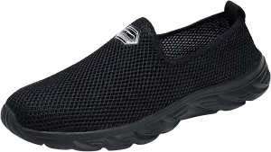 Fashion Men Mesh Casual Hollow Out Sport Shoes Slip On Solid Color Running Breathable Soft Sneaker Rack for Men