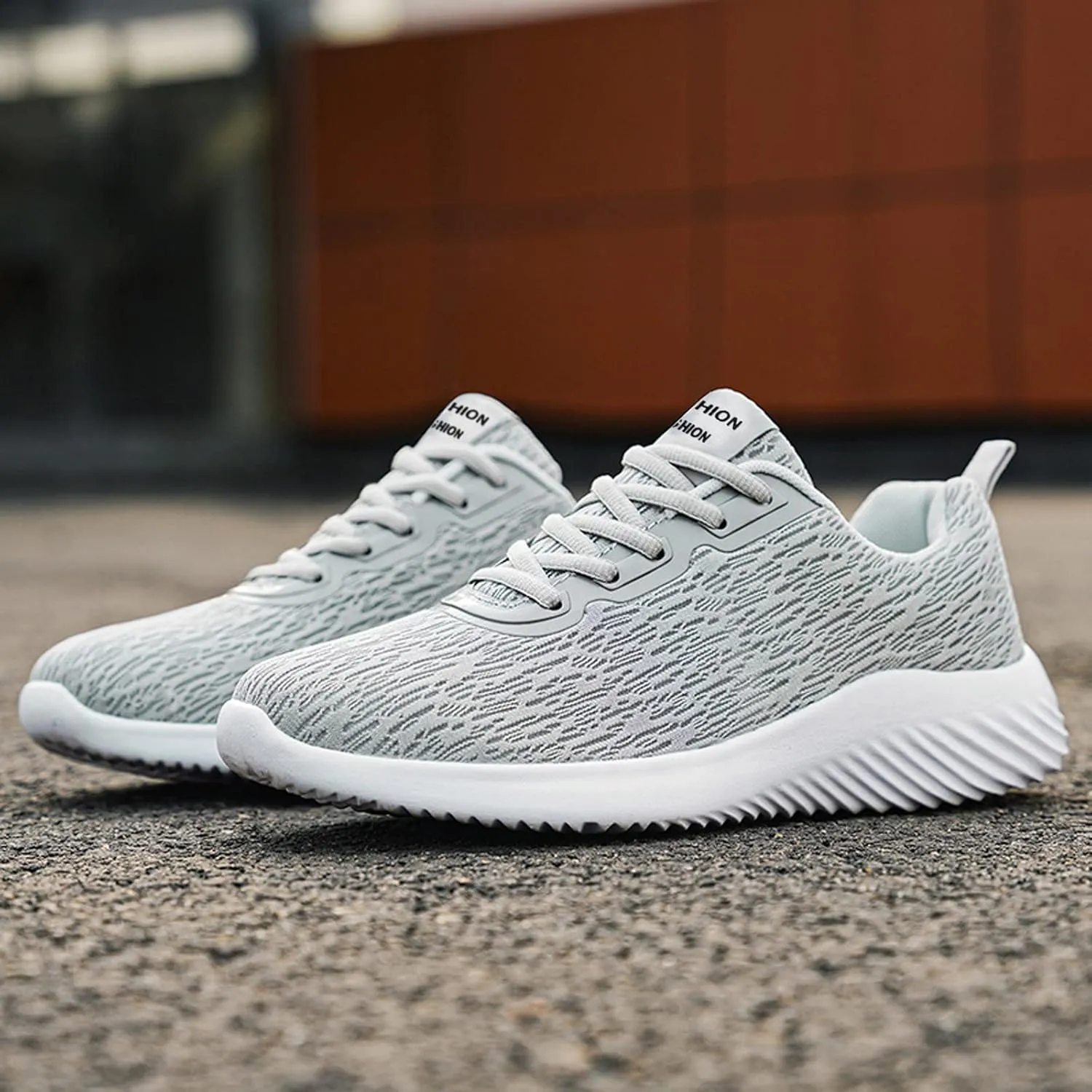 Fashion Men Mesh Casual Sport Shoes Lace Up Solid Color Running Breathable Soft Bottom Classic Sneaker Men's