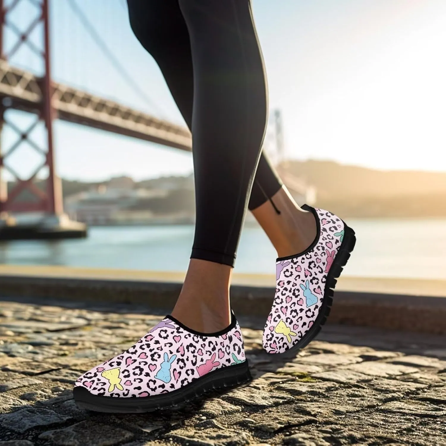 Fashion Sneakers for Women Lightweight Walking Casual Slip Ons Comfortable Art Painted Soft Athletic Travel Shoes for Ladies Festival Serise US Size 5.5-11.5