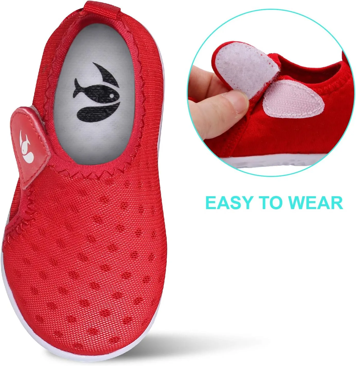 FEETCITY Boys Girls Water Shoes Kids Aqua Socks Quick Dry Barefoot for Beach Swimming Pool