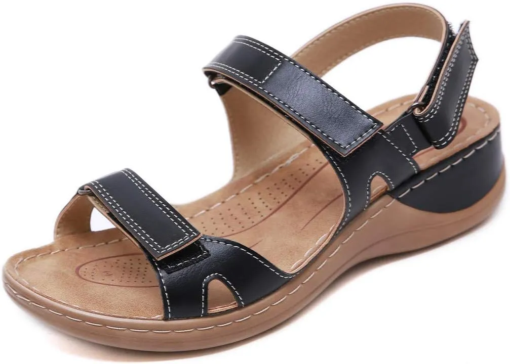 Gibobby Sandals for Women Wide Width,2019 Summer Comfy Platforms Sandals Shoes Beach Travel Shoe Casual Flip Flops Slippers
