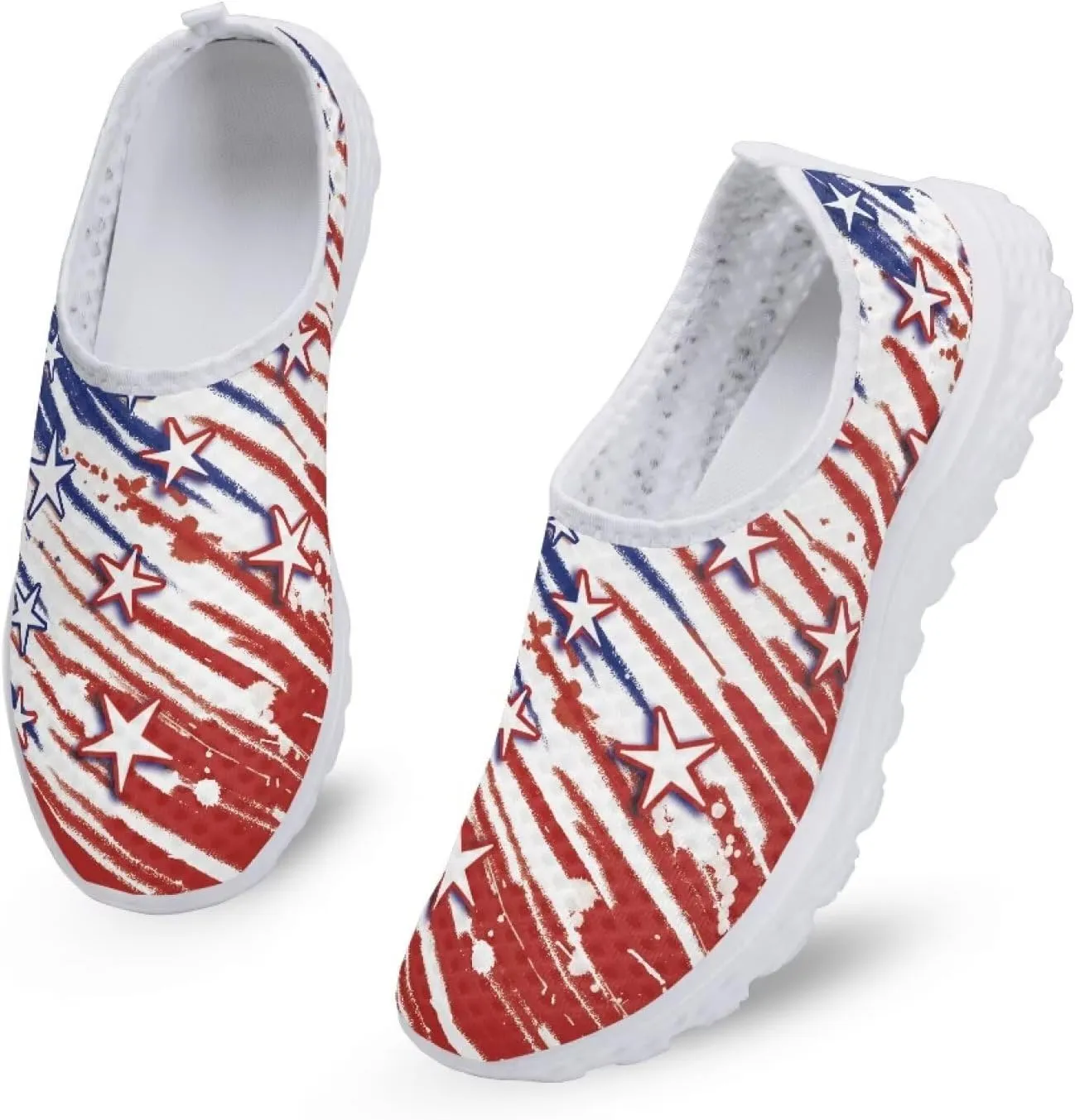 GIFTPUZZ Women's Athletic Walking Shoes Casual Mesh Comfort Work Sneakers