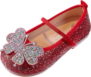 Girls Flat Sandals Comfortable Soft Fashionable Shiny Sandals Girls White Size 3