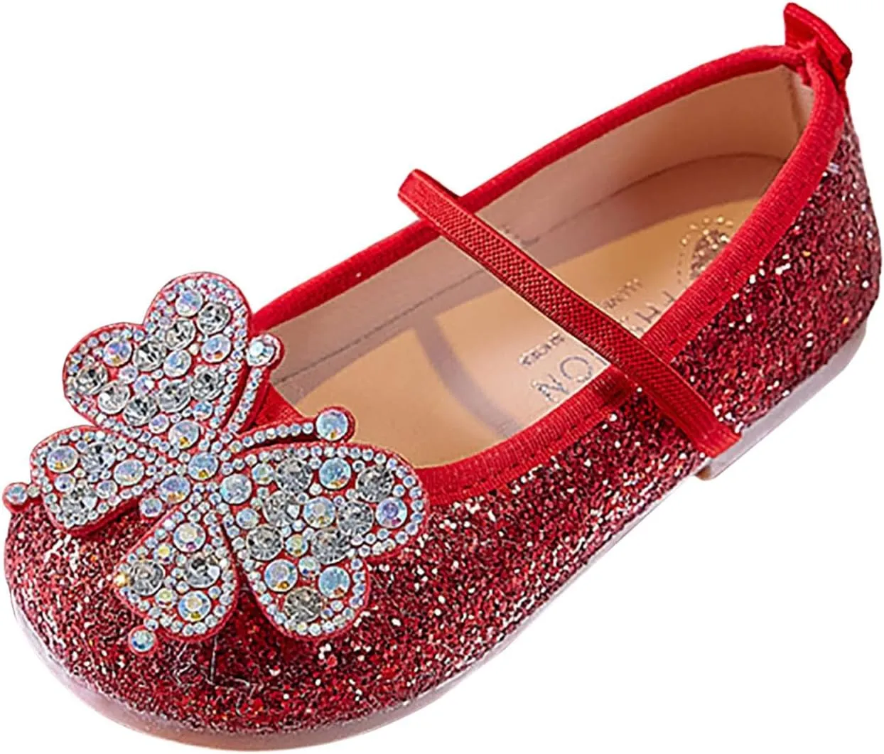 Girls Flat Sandals Comfortable Soft Fashionable Shiny Sandals Girls White Size 3