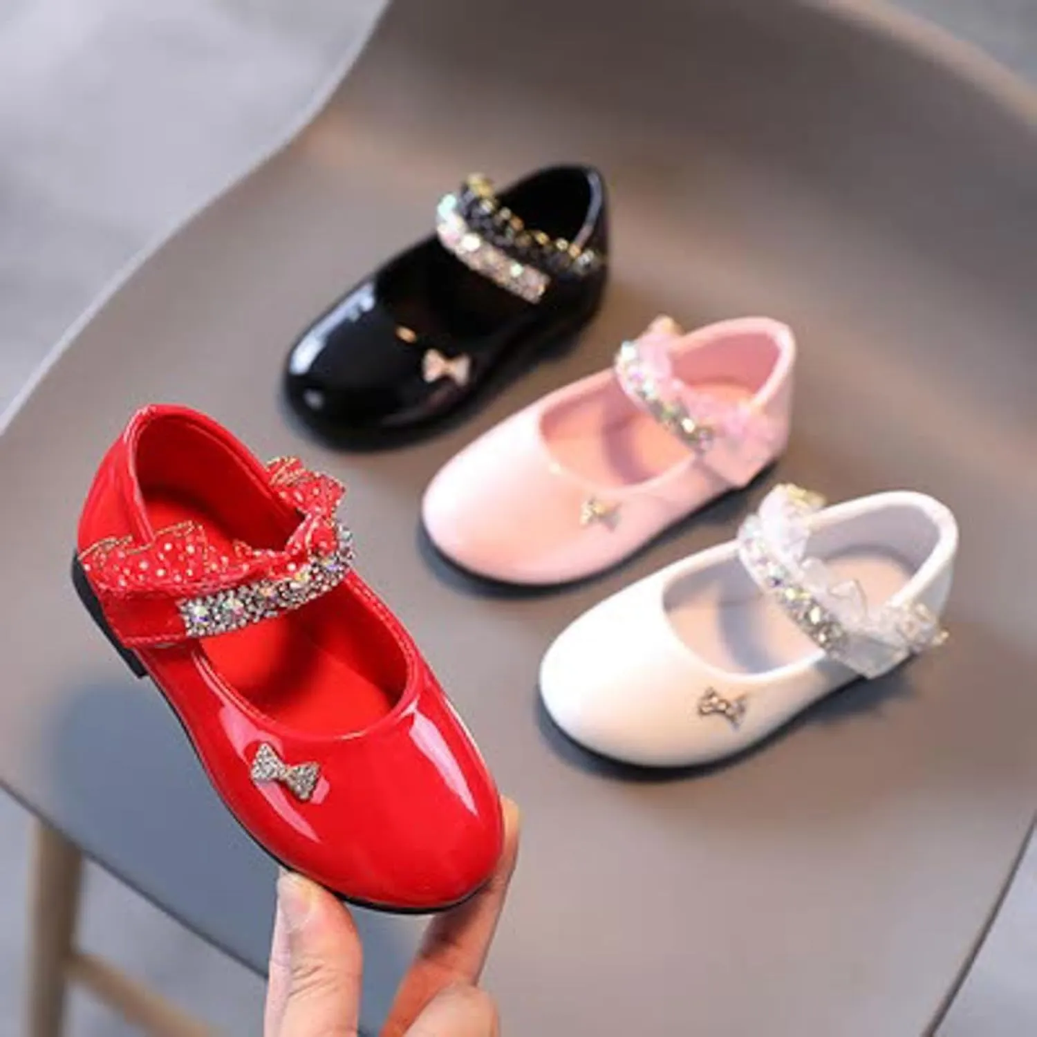 Girls Leather Shoes Spring and Fall New Soft Bottom Shoes Foreign Students Small Leather Dance Kids Girls Sandals