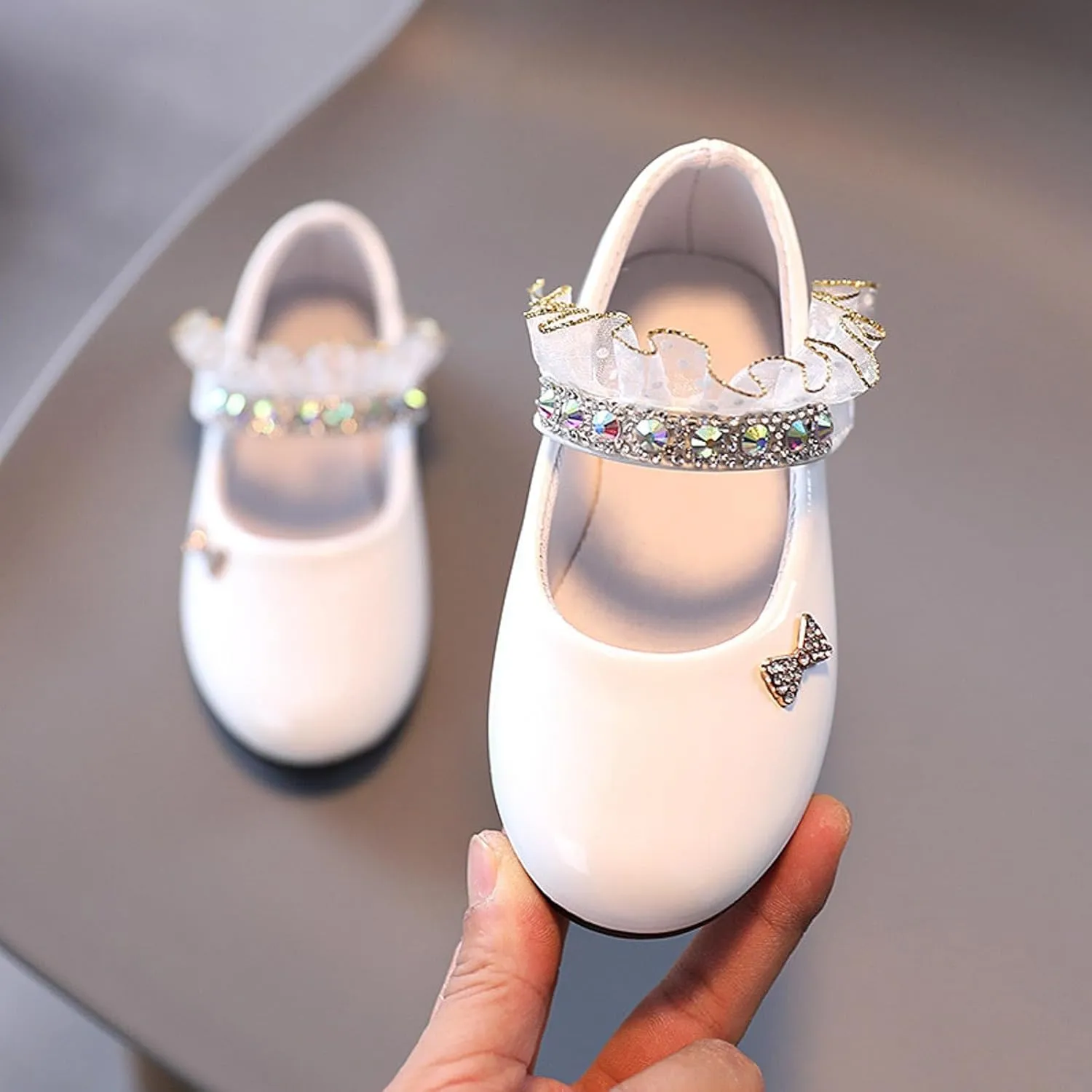 Girls Leather Shoes Spring and Fall New Soft Bottom Shoes Foreign Students Small Leather Dance Kids Girls Sandals