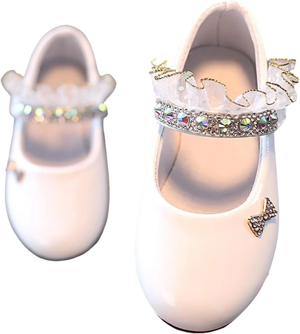 Girls Leather Shoes Spring and Fall New Soft Bottom Shoes Foreign Students Small Leather Dance Kids Girls Sandals