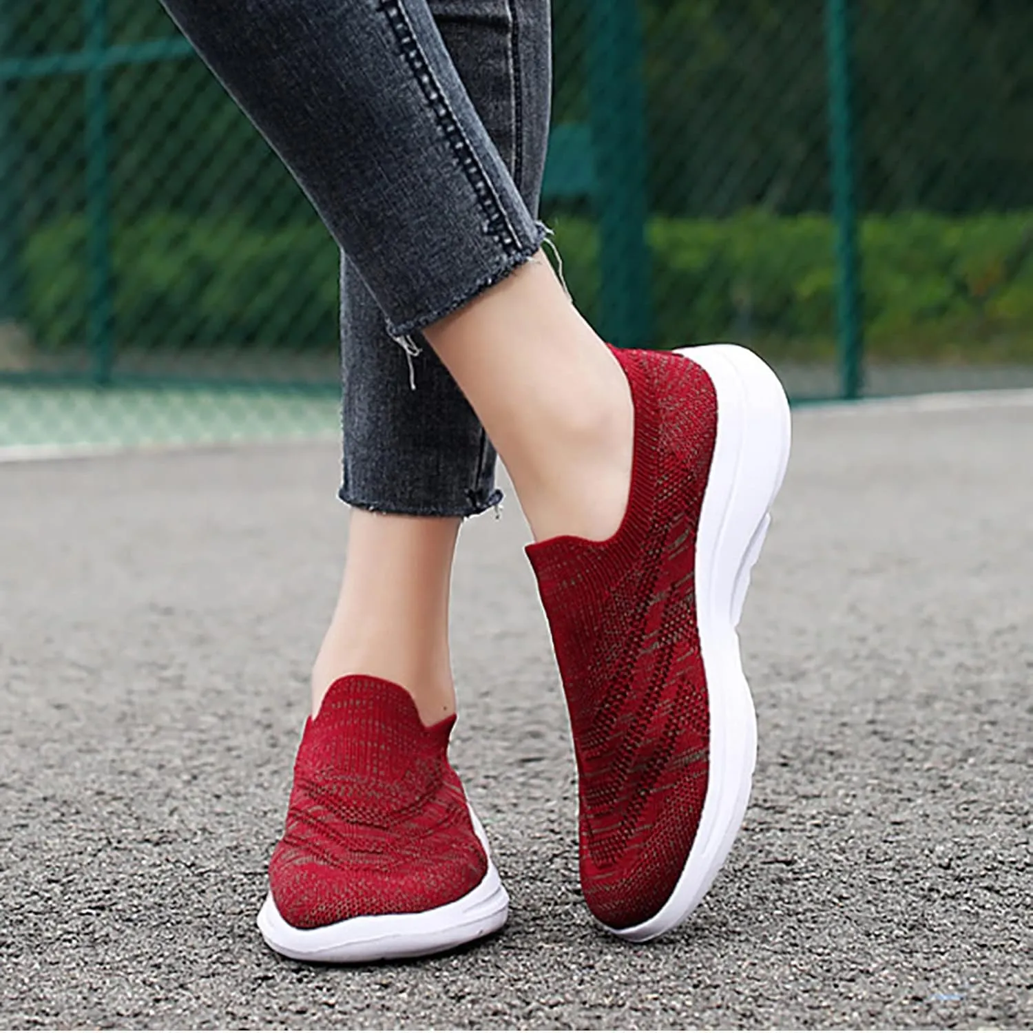 Gym Shoes for Women Workout Size 12 Slip On Shoes for Women with Arch Support Cute Black Sneakers for Women Dressy Walking Sneakers for Women 2023 Zapatos De Trabajo para Mujer