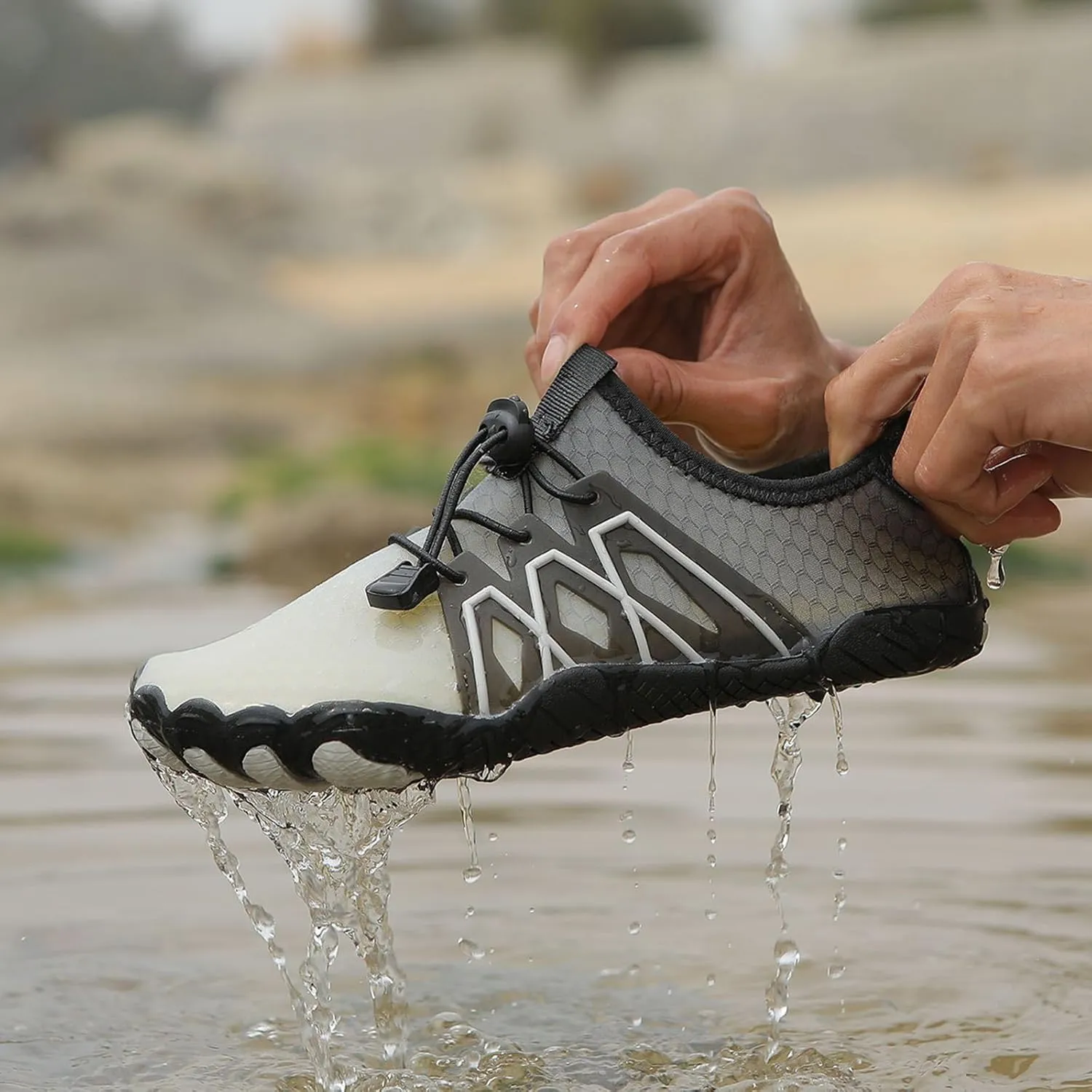Hike Winter Footwear Barefoot Boots Mens Womens Waterproof & Non-Slip Barefoot Shoes Trail Running Quick Dry Outdoor Shoes Lightweight Athletic Sneakers