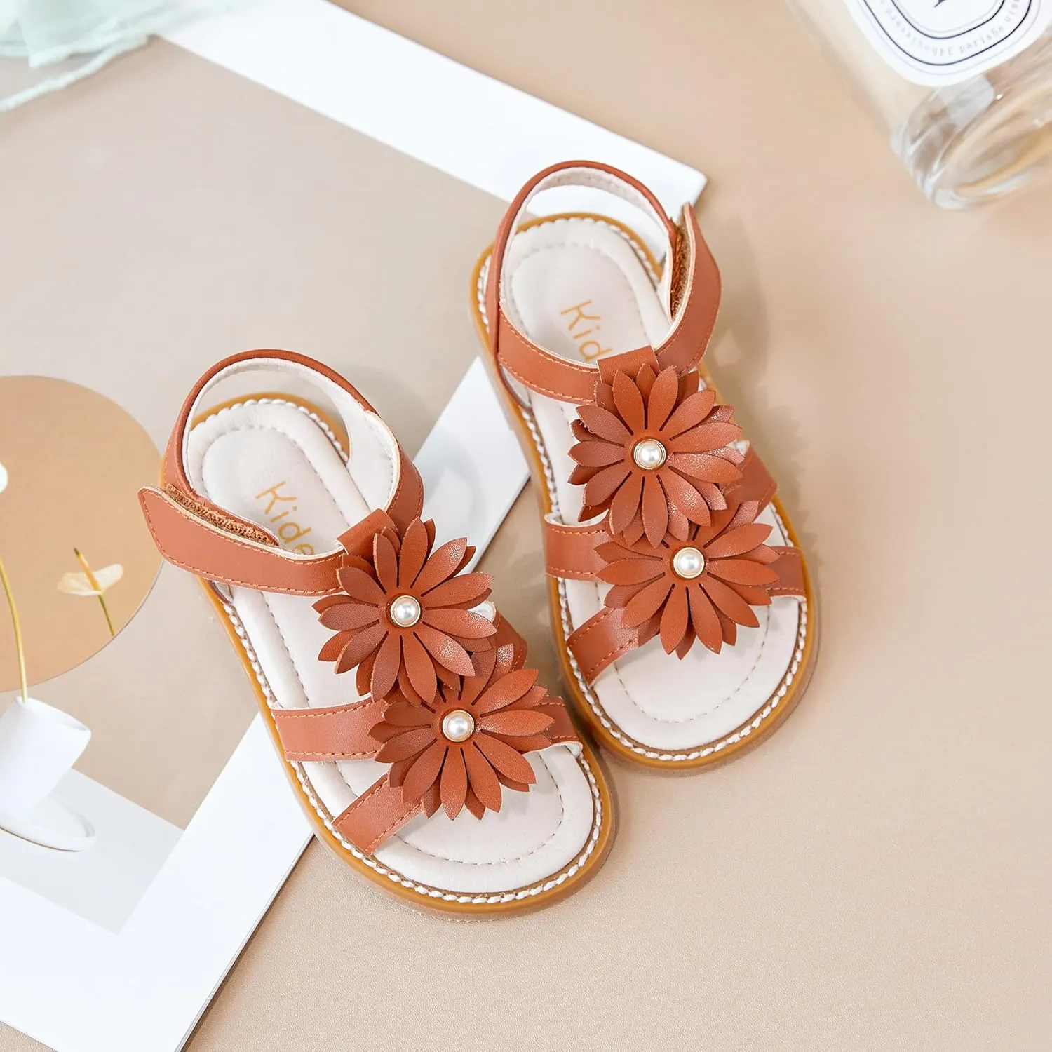 Kiderence Toddler Girls Sandals Little Girls Kids Shoes Girls Sandals Toddler