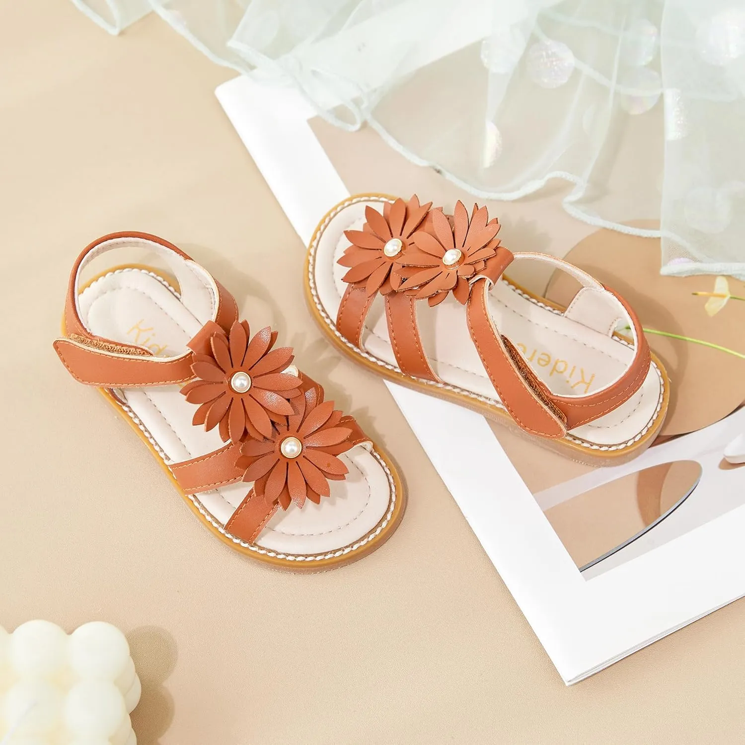 Kiderence Toddler Girls Sandals Little Girls Kids Shoes Girls Sandals Toddler