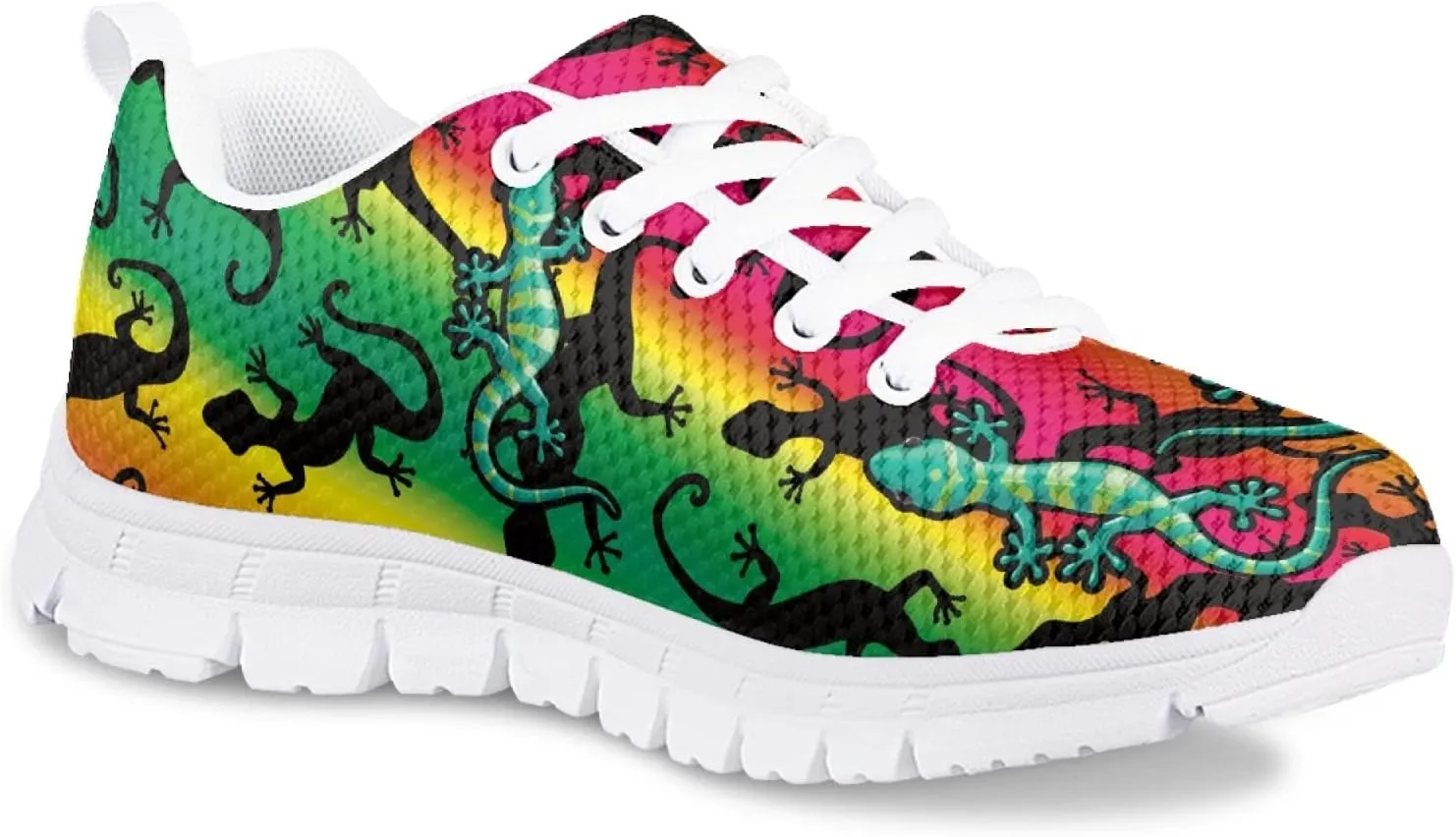Kids Mesh Sneakers Graphic Cat Dog Print Cute Running Tennis Shoes for Girls and Boys
