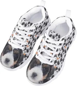 Kids Mesh Sneakers Graphic Cat Dog Print Cute Running Tennis Shoes for Girls and Boys