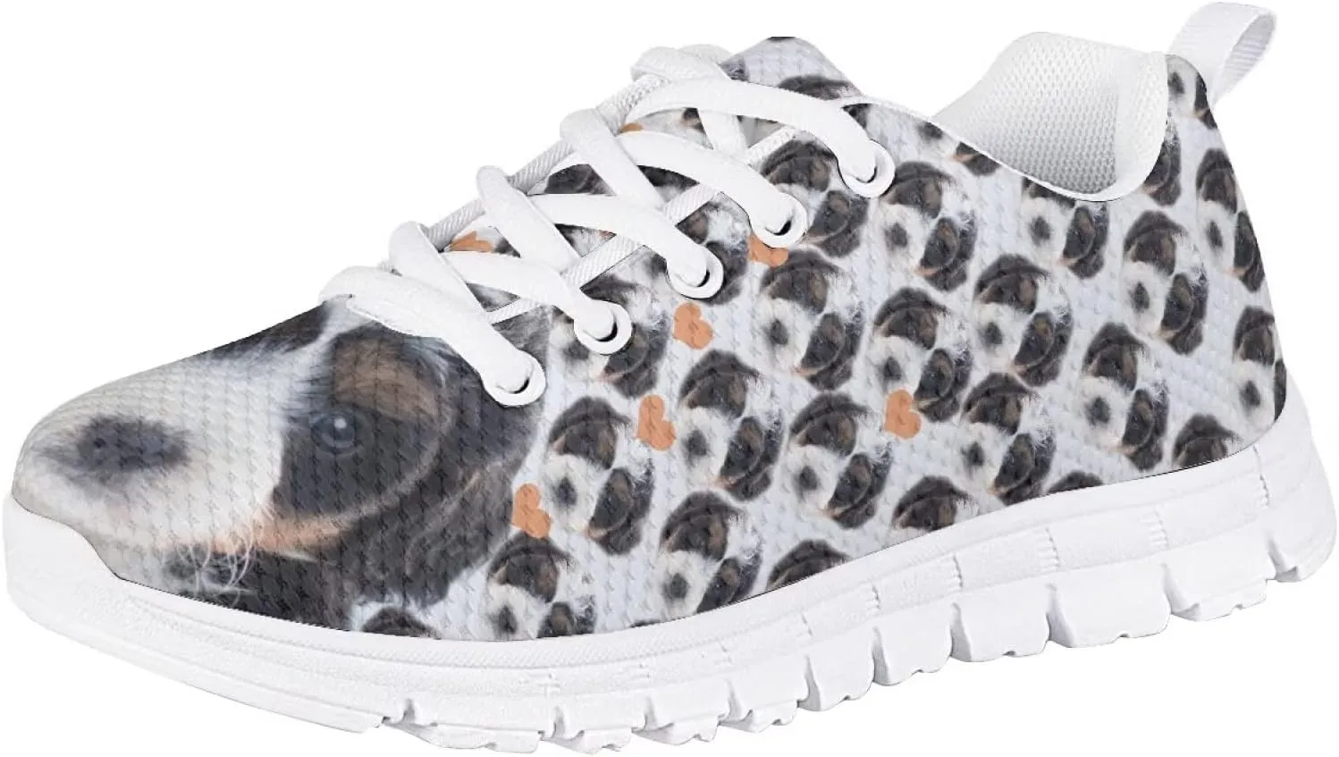 Kids Mesh Sneakers Graphic Cat Dog Print Cute Running Tennis Shoes for Girls and Boys