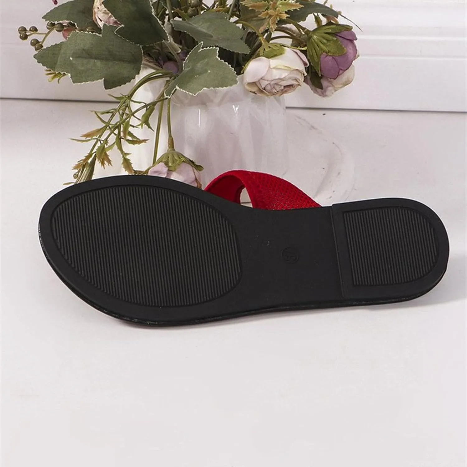 Ladies Summer Casual Beach Flat Bottom Set Foot Large Size Sandals Summer Flat Sandals for Women