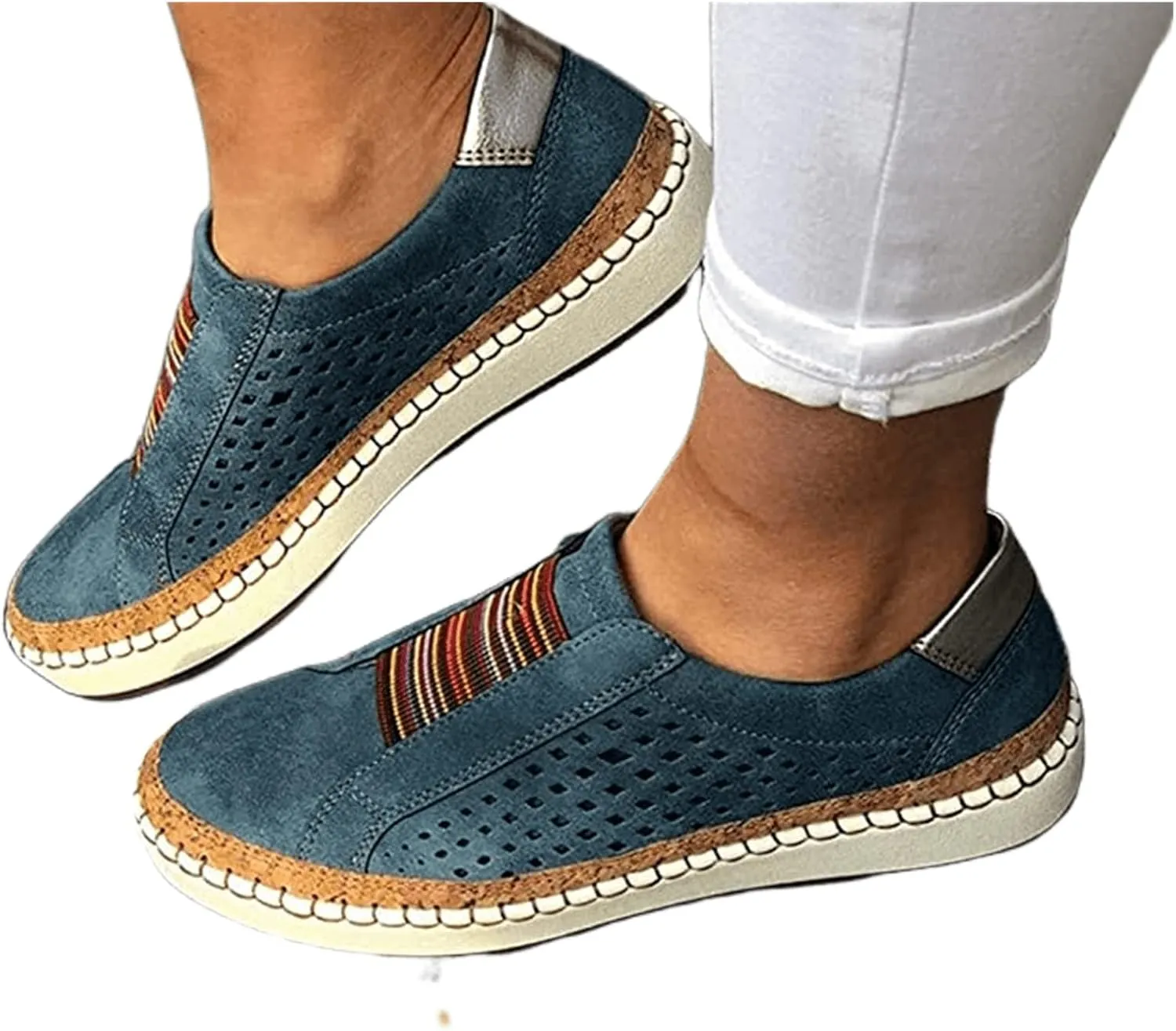 Lausiuoe Sneakers For Women Trendy 2024 Canvas Shoes Low Top Fashion Comfortable Classic Casual Soft Walking Flat Loafers