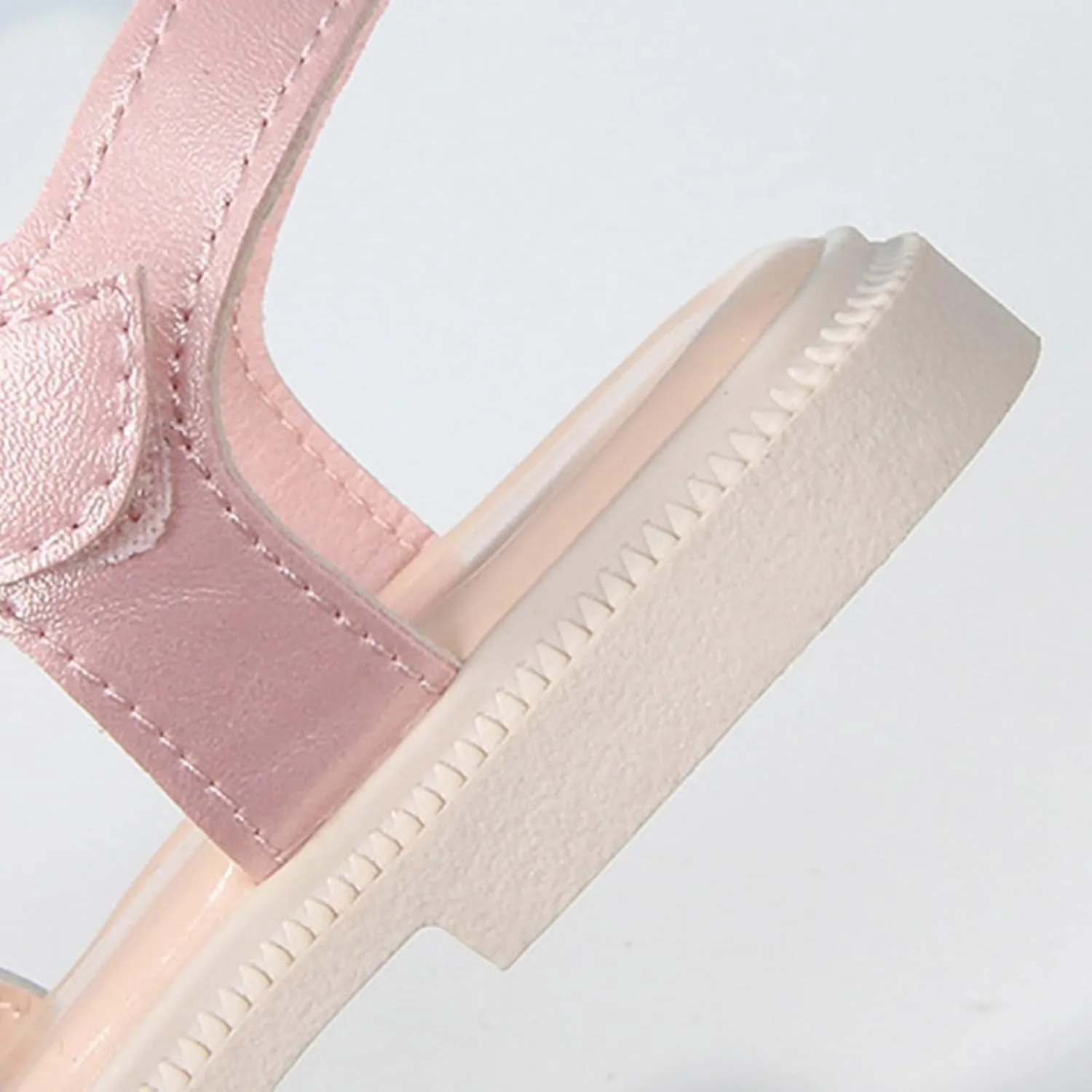Leather Shoes Sandals for Girls Girls Cute Heart Sandals Open Toe Summer Dress Shoes